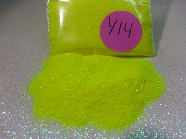 Y14 Neon Yellow (.004) Solvent Resistant Glitter