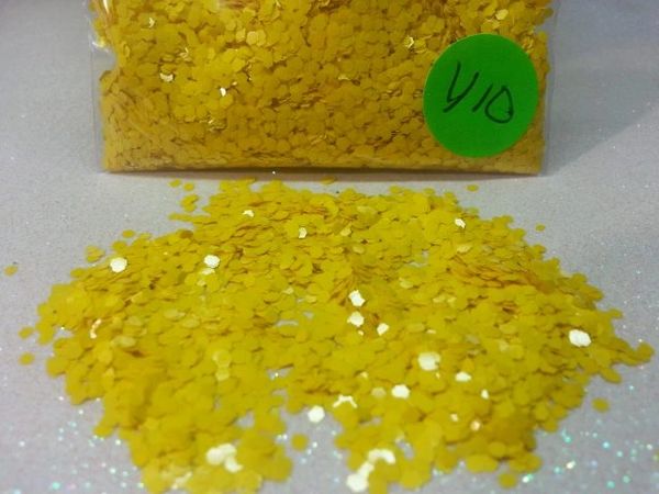 Y10 Ivy Yellow (.062) Solvent Resistant Glitter