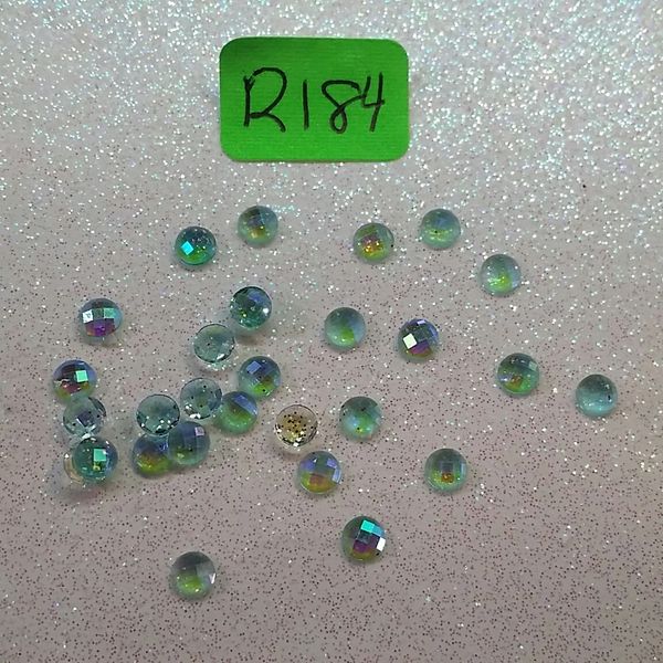 Rhinestone #R184 (3 mm blue Glitter stone)