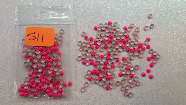 Stud #11- S11 (2mm neon pink round stud)