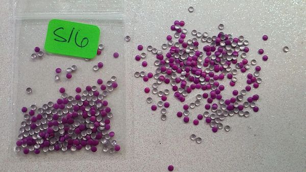 Stud #16 - S16 (1 mm neon purple round stud)