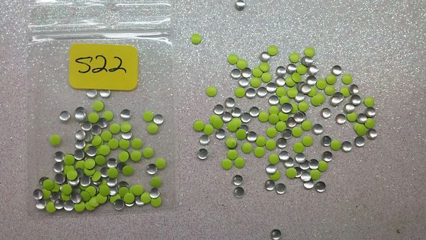 Stud #22 - S22 (2 mm neon lime green round stud)