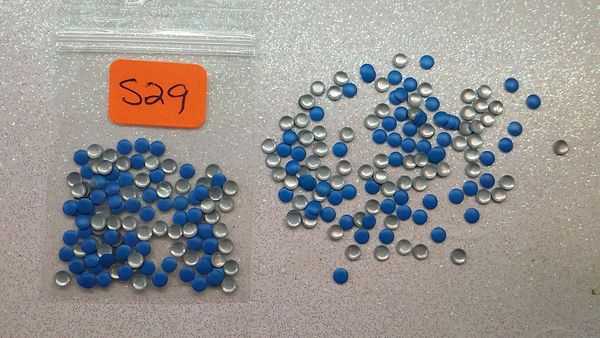 Stud #29 - S29 (2 mm neon blue round stud)