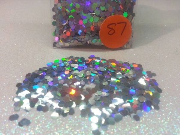 S7 Holographic Silver (.094) Solvent Resistant Glitter