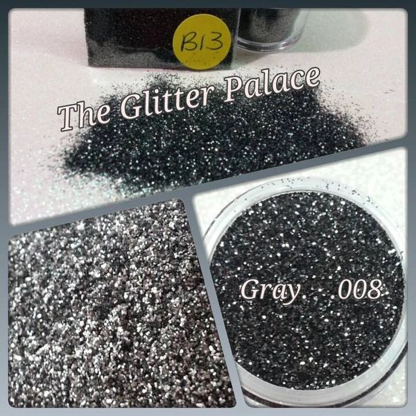 B13 Gray (.008) Solvent Resistant Glitter