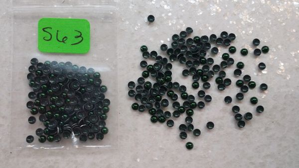 Stud #63 - S63 (dark green round stud) (1 pack)