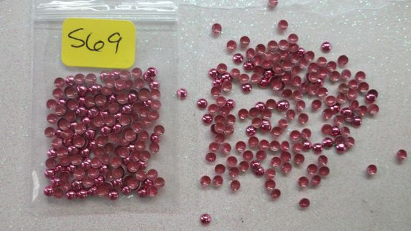 Stud #69- S69 (pink, round stud) (1 pack)