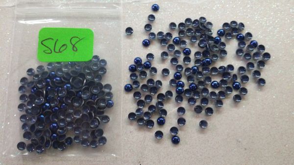 Stud #68 - S68 (navy blue round stud)(1 pack)