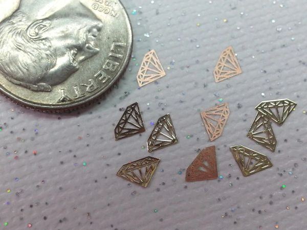 MI25 Gold Diamond (24k very thin metal decoration) (25 pieces)