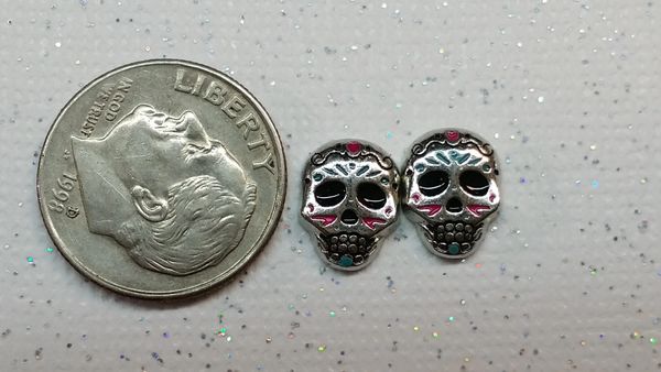 3D Holiday Charm Sugar Skull #1 (1 piece)