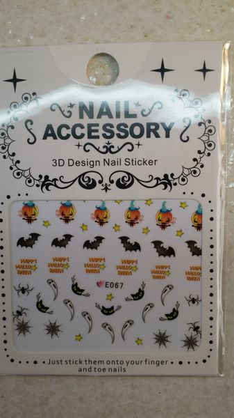 Water Slide Decal (E067) Halloween nail decals