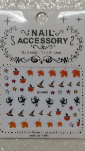 Water Slide Decal (E063) Halloween nail decals