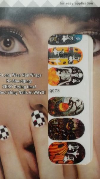 Sticker (Q078) Halloween nail decoration