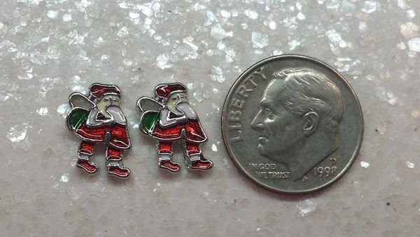 Charm #13 - Santa (perfect for floating lockets, nail decoration and crafts)(1 piece )