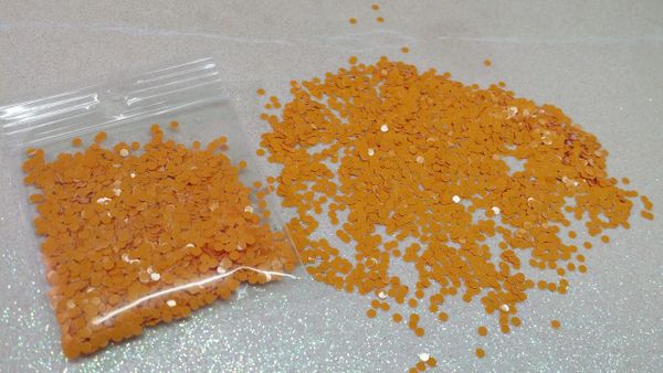 IN17 Ripe Peach Matte Dots, Glitter Insert (1.5 gr baggie)