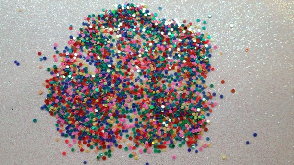 #IN34 Metallic Mix Dots, Glitter Insert (1.5 gr baggie)