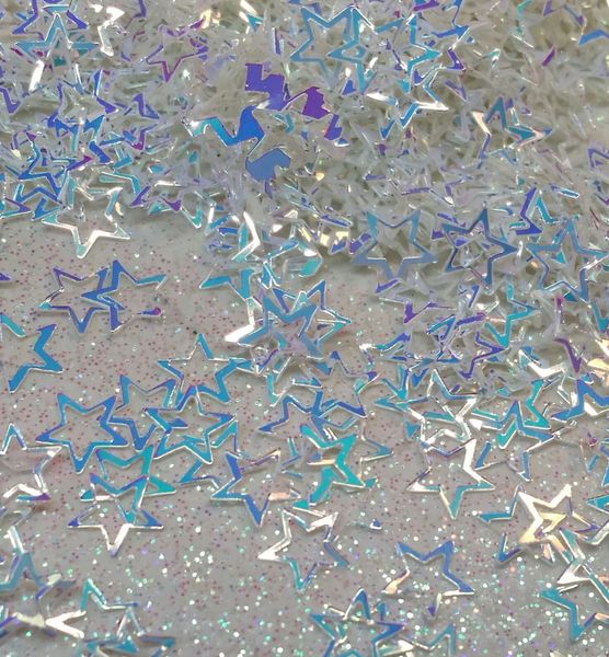 IN42 Iridescent Open Center Star Glitter Insert (1.5 gr baggie)