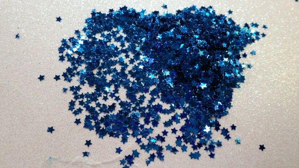 IN47 1/8th Royal Blue Star Glitter Insert (1.5 gr baggie)