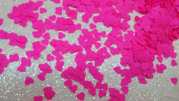 IN80 Neon Pink Heart Insert (1.5 gr baggie)