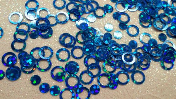 IN102 Hololgraphic Blue inner & Outer Circle Insert (1.5 gr baggie)