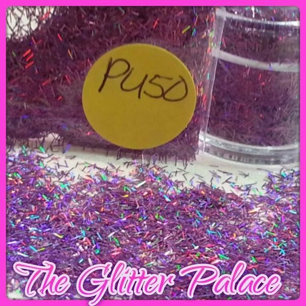 PU50 Holo Violet (Fibers) Solvent Resistant Glitter