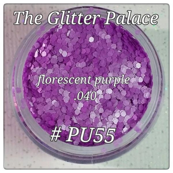 PU55 Neon Purple (.040) Solvent Resistant Glitter