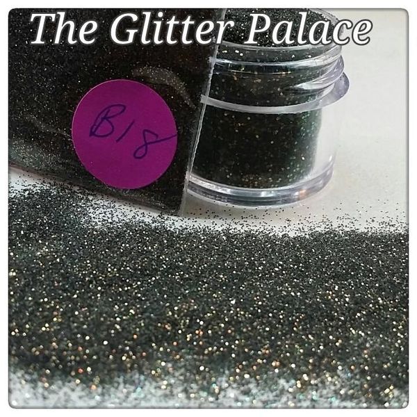 B18 Zinnia Black (.008) Solvent Resistant Glitter