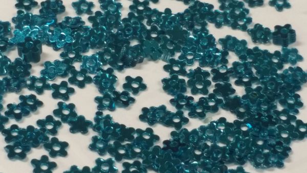 INF193 Metallic Teal Flower Insert (1.5 gr baggie)