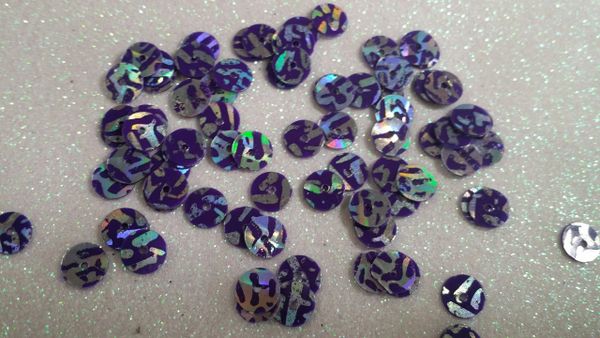 IN228 Purple & Silver Circle Insert (1.5 gr baggie)