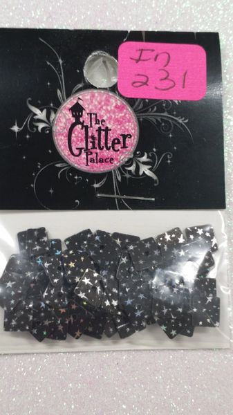 IN231 Black Square with Stars Insert (1.5 gr baggie)