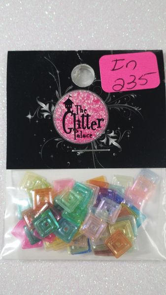 IN235 Multi Colored Squares Insert (1.5 gr baggie)