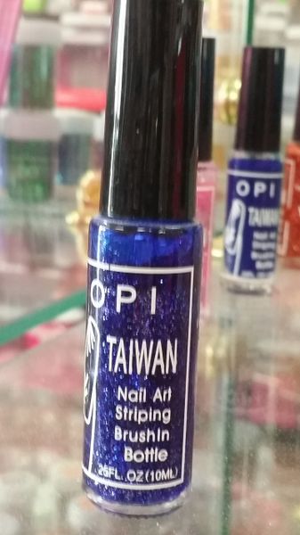 OPI Taiwan Nail Striper Paint - Glitter Blue