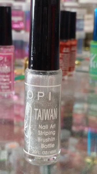 OPI Taiwan Nail Striper Paint - Glitter Silver