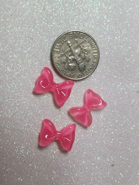 Bow #109 Pink Bow (pack of 3)