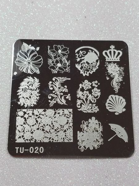 Stamping Plate (TU020) Lace