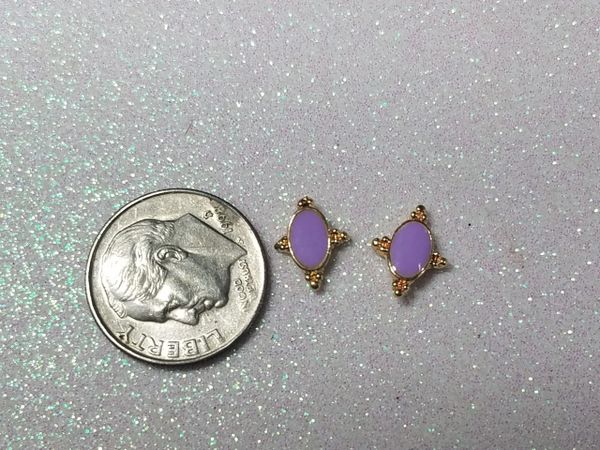 3D Charm #24 Purple (pack of 2)