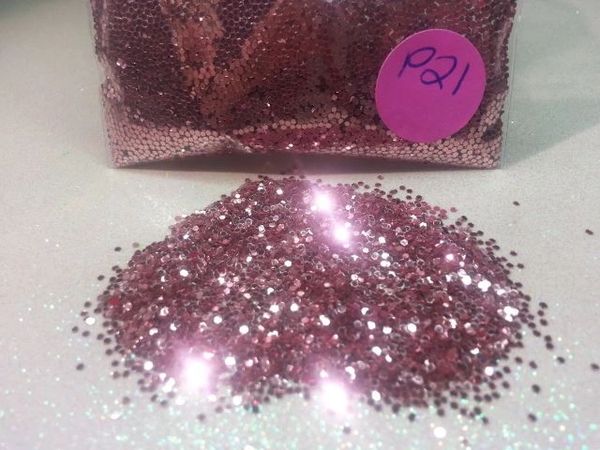 P21 KK Pink (.040) Solvent Resistant Glitter