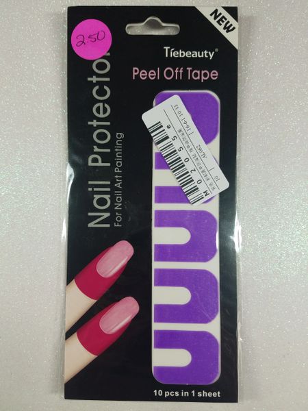 Peel Off Polish Finger Protectors -Purple