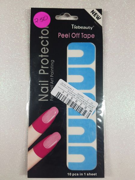 Peel Off Polish Finger Protectors -Blue