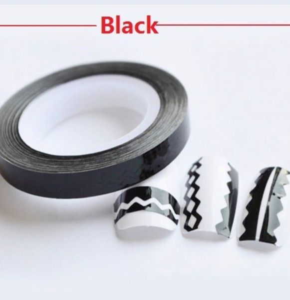 Zig Zag Striping Tape Black