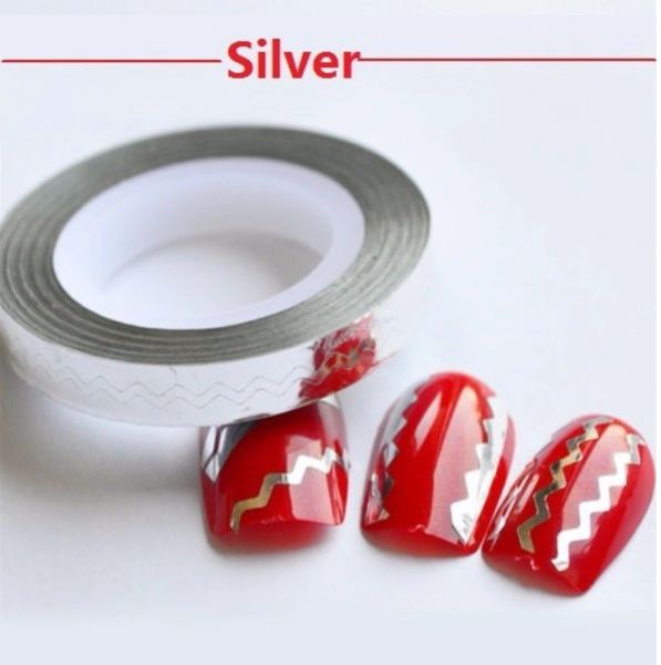 Zig Zag Striping Tape Silver