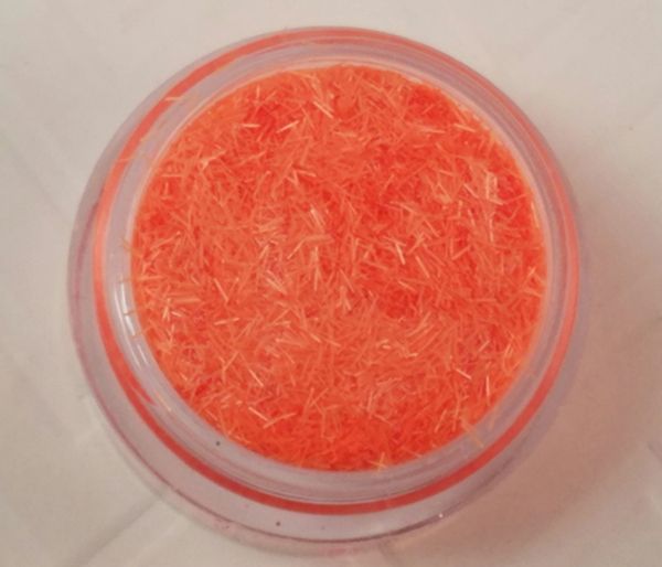 O25 Neon Orange (Fibers) Solvent Resistant Glitter