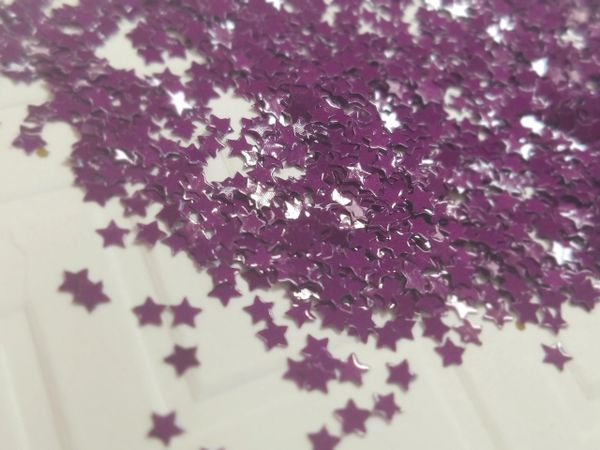 IN185 Purple Star Glitter Insert