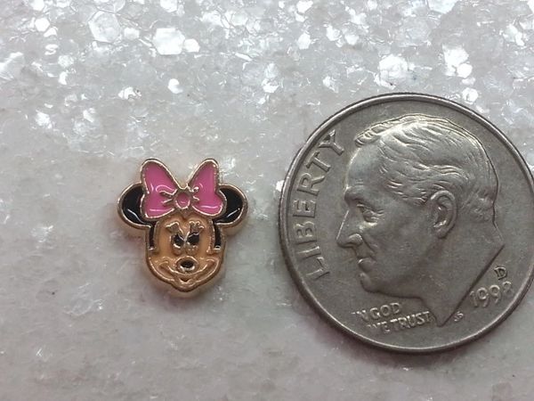 Charm #FL36- Minnie Mouse (1piece)(perfect for nails, or living & floating lockets)