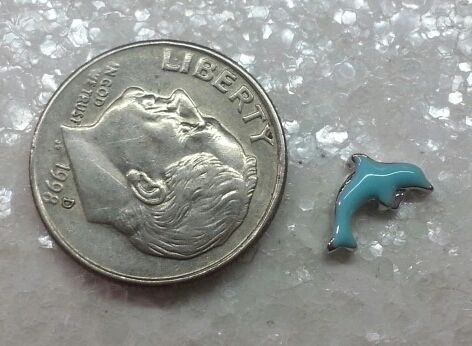 Charm #FL38- Dolphin (1piece)(perfect for nails, or living & floating lockets)