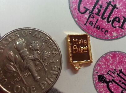 Charm #FL51- Bible (1piece)(perfect for nails, or living & floating lockets)