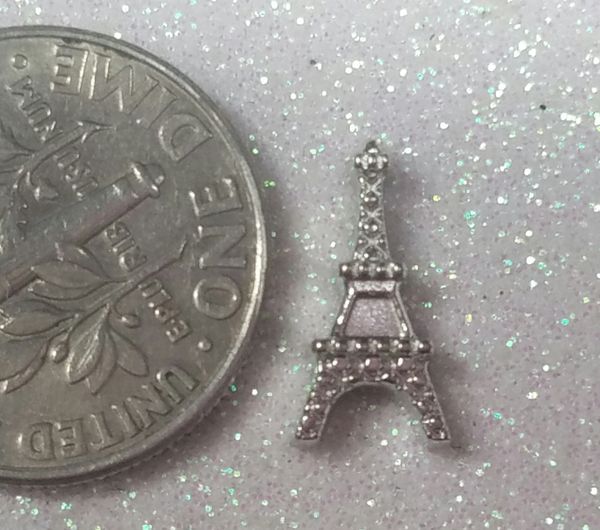 Charm #FL56- Eiffel Tower (1piece)(perfect for nails, or living & floating lockets)