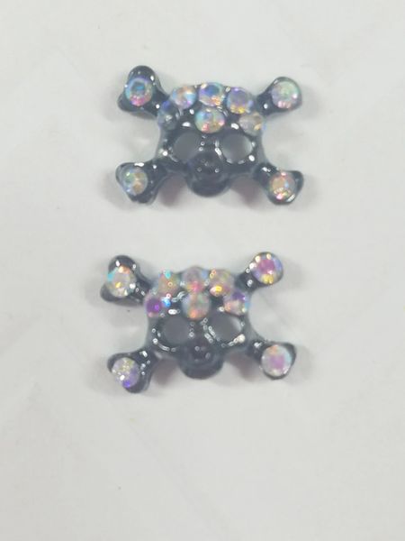 3D Skull #4 Metal Charm for Nail Decoration (pack of 2)