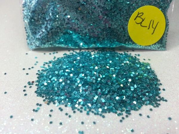 BL14 KK Aqua (.040) Solvent Resistant Glitter