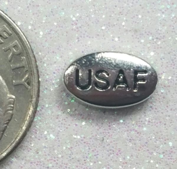 Charm #FL87 - USAF (1 piece)(perfect for nails, or living & floating lockets)